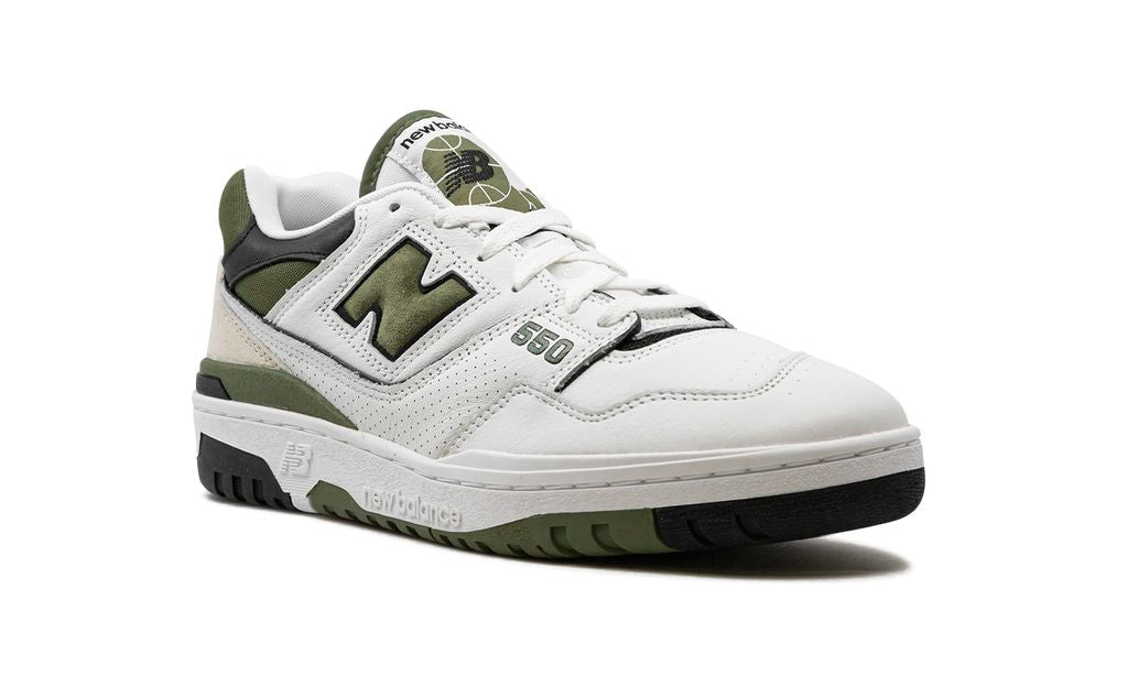 New Balance 550 White / Dark Olivine