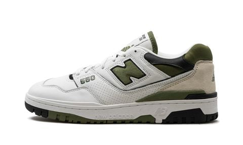New Balance 550 White / Dark Olivine
