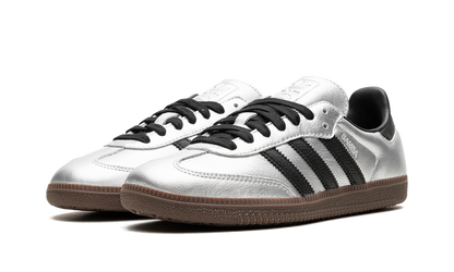 Adidas Samba Silver Metallic Black Gum