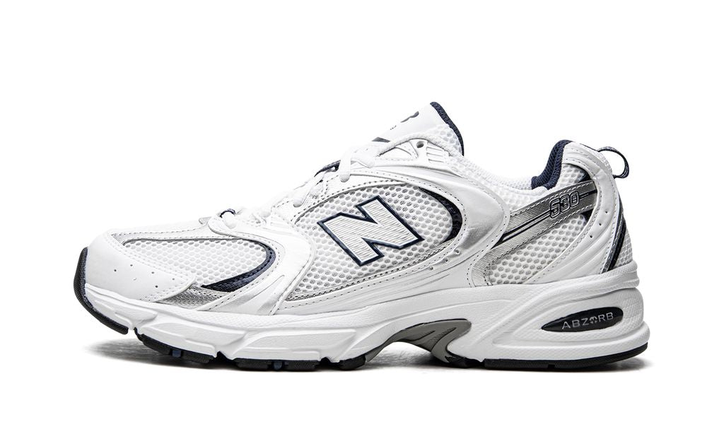 New Balance 530 Wit Zilver Marineblauw 