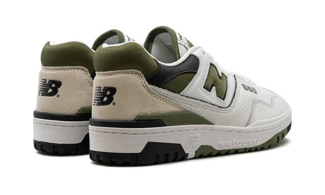 New Balance 550  White / Dark Olivine