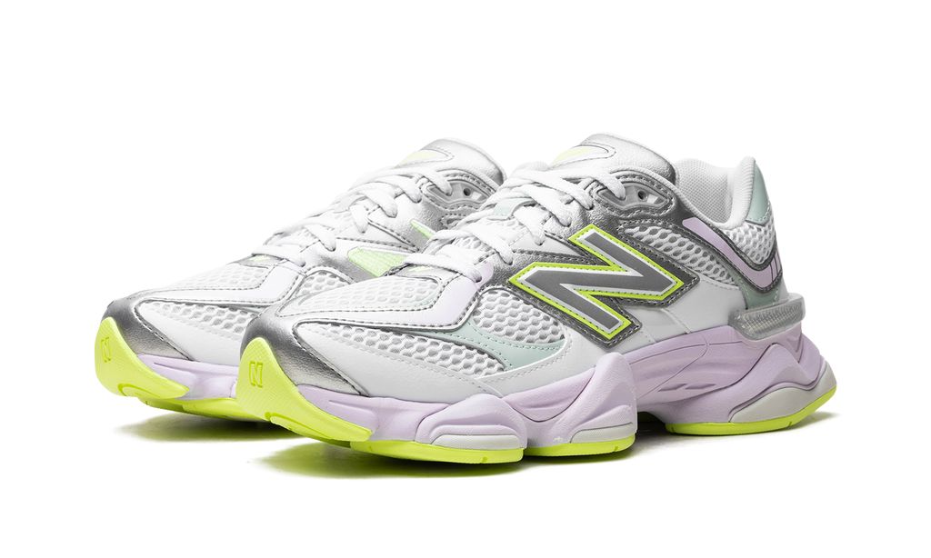 New Balance 9060 White Silver Metalic Taro